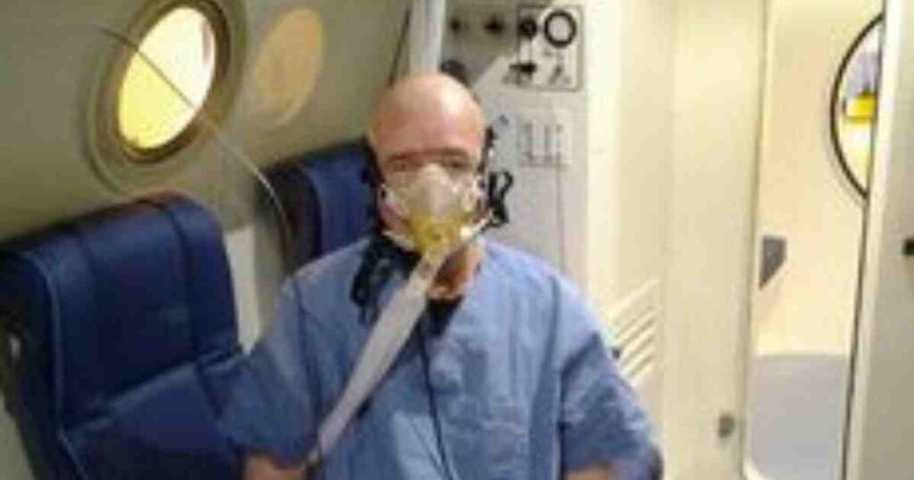 Meneer Nimwegen werd behandeld met hyperbare zuurstoftherapie voor klachten na bestraling in het hoofd/halsgebied